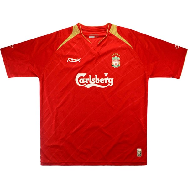 Camiseta Liverpool Primera Equipo Retro 2005 Rojo